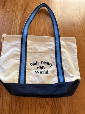 Vintage Walt Disney World 1971 Canvas Tote Beach Bag